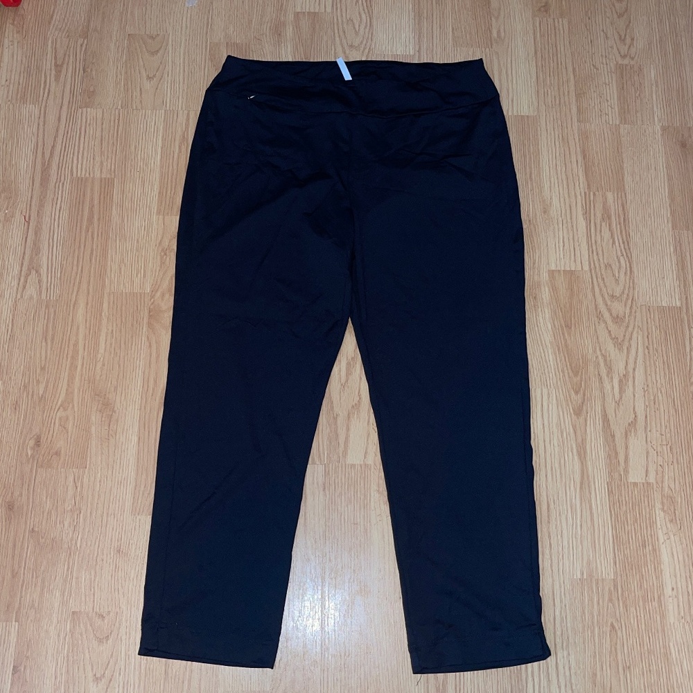 Lulu B Black Classic Capri Cropped Leggings Size Large